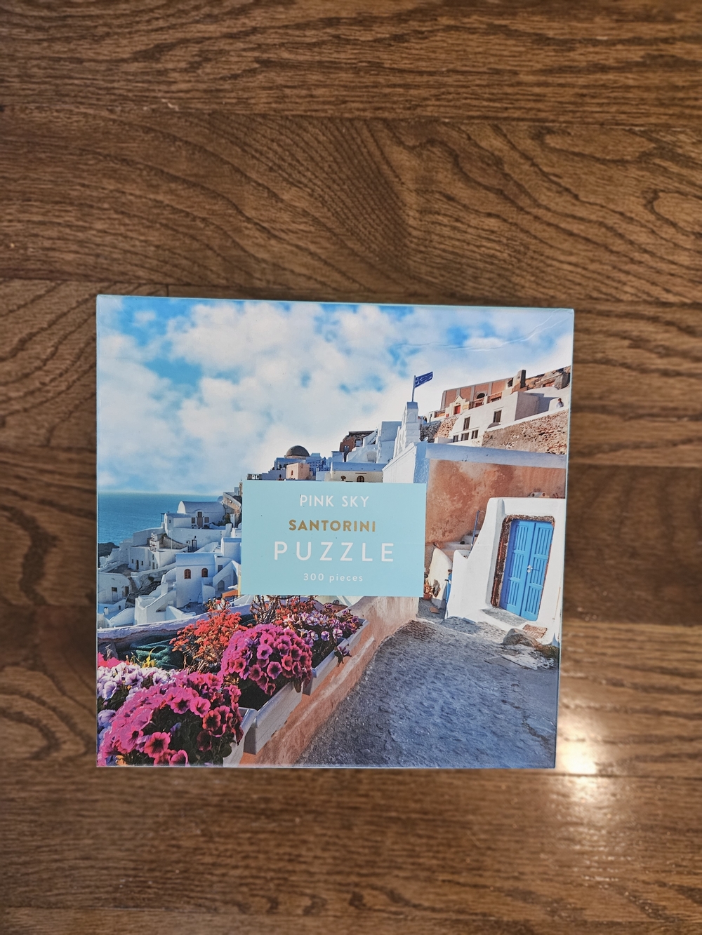 Santorini Puzzle - Blue & Pink